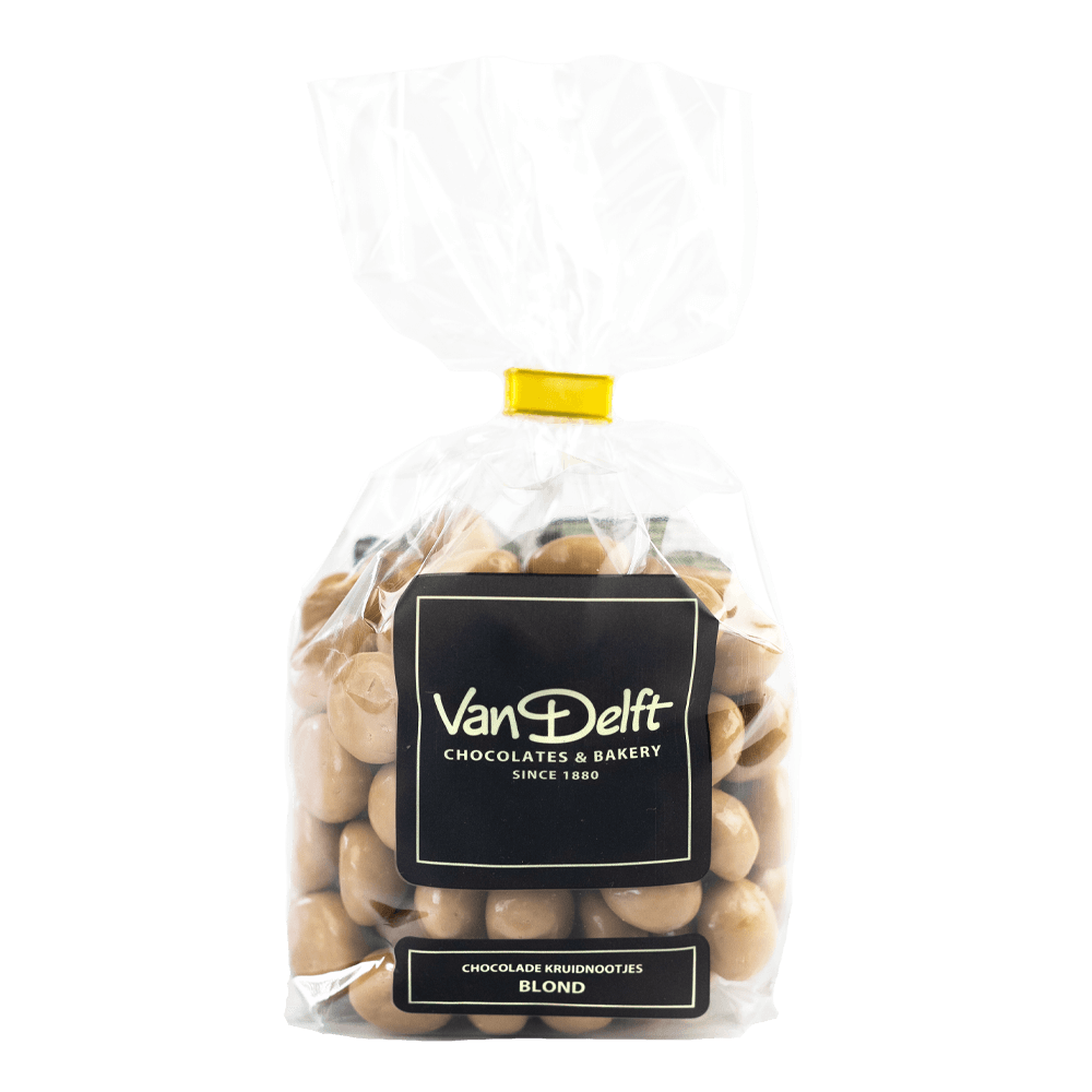 Blonde Schokolade bestellen Pepernoten ? Van Delft
