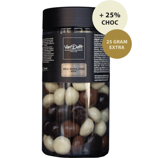 deluxe mix peppernuts with 25% more chocolate