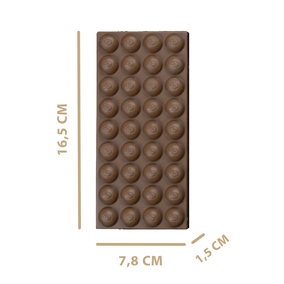 gallery image Reep Melk Chocolade met Pepernootjes