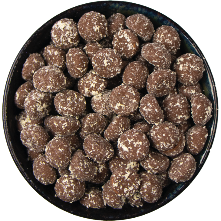 gallery image Cadeauset met kokos, taaipop, kruidnoten (500gr) en luxe mix