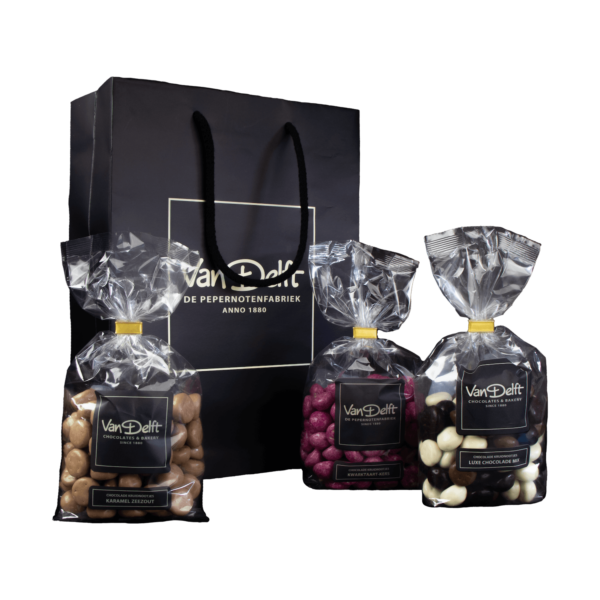 Cadeauset met gechocolateerde kruidnoten (3x)