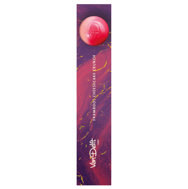Bonbons Framboos Cheesecake Crunch met filodeeg van Van Delft