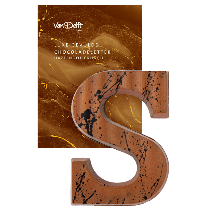 featured image Gevulde Chocoladeletter Hazelnoot Crunch